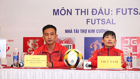 HLV Trương Quốc Tuấn: ‘Đối thủ chính của ĐT futsal nữ Việt Nam là Thái Lan’